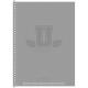 Коледж-блок, спiраль, В5/80арк., у клітинку, білий блок, 70г/м2, картон, мат. ламінація, Student