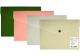 Папка конверт на кнопці, не прозора , А5 , OPTIMA, 180 мкм, фактура "СМУГА", асорті