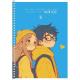 Зошит для записів, спiраль, А5/80арк., у клітинку, білий блок, 70г/м2, ПК, виб.УФ-лак, Student