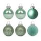 Набір новорічних куль Yes! Fun пластик 8см, 6 штук у тубусі, ментол