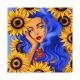 Картина за номерами SANTI "Українка із соняшниками", 40*40 см