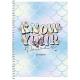 Зошит для записів, спiраль, А5/80арк., у клітинку, білий блок, 70г/м2, ПК, тиснення, Student