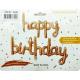 Кулька фольгована Happy Birthday 333608 бронзова