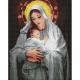 Набір з алмазною мозаїкою "Ніжність матері" з АВ стразами 40х50см