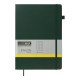 Книга записна ETALON 210*295, 96л., клітинка, обкладинка штучна шкіра , зелений