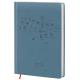 Щоденник дат. А5 (145х202), 176 арк., лінія, кремові,обкл. шт.шк. Vivella, димчасто-сині