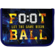 пенал 1-яр. пустий, 2 відворота, поліестер, "Football", 24208C