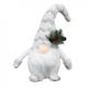Новорічна м'яка іграшка Novogod'ko "Гном білий", 35см, LED тіло