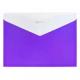 Папка-конверт на кнопке Optima 35206-12, А4, 2 отделения, фактура "Вышиванка", фиолетовая
