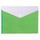 Папка-конверт на кнопке Optima 35206-13, А4, 2 отделения, фактура "Вышиванка", салатовая