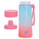 Пляшка для води Yes "Fusion" 400 мл, рожево-блакитна
