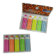 Р01-2-LВ Стікери для нотаток пластик "Олівець" 45*12мм неон 5 кольорів*20шт 1шт/етик
